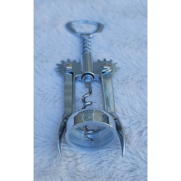 Wing Corkscrew Silver Wine Opener and Bottle Opener - Picture 2 of 16